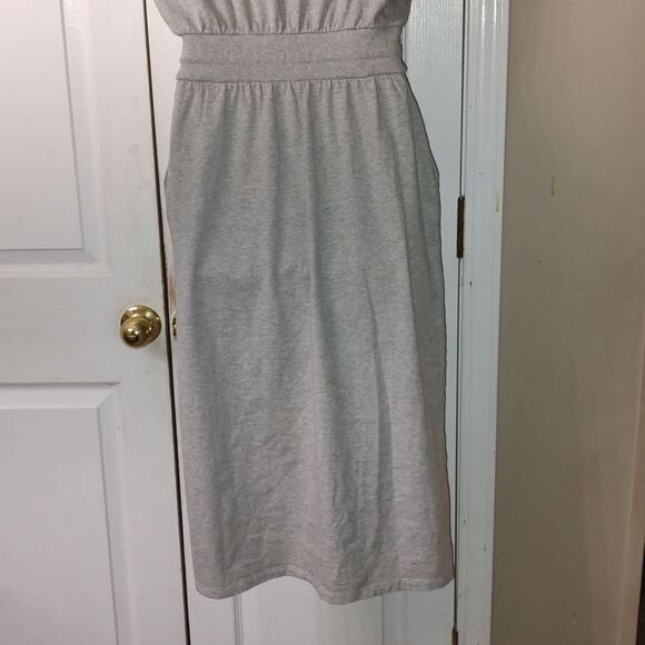 CALIA Women's Extended Shoulder Midi Dress Gray Sz S NWT - Picture 5 of 9